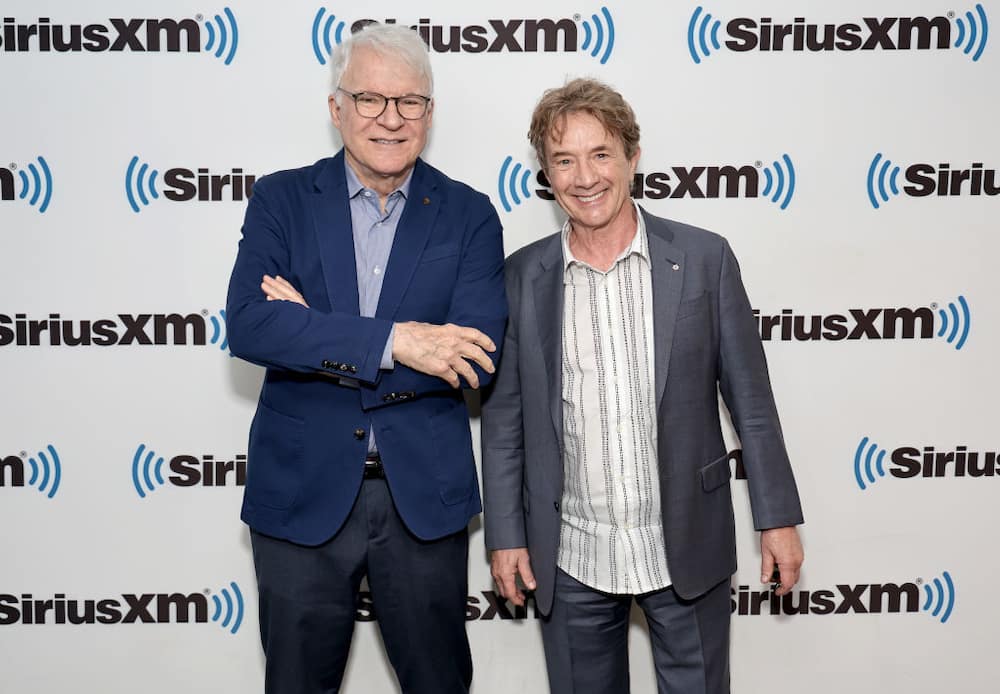 Steve Martin and Martin Short visited SiriusXM at SiriusXM Studios on 17 May 2023 in New York City.