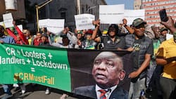 Citizens march against President Cyril Ramaphosa and government, says they are unhappy with the quality of life