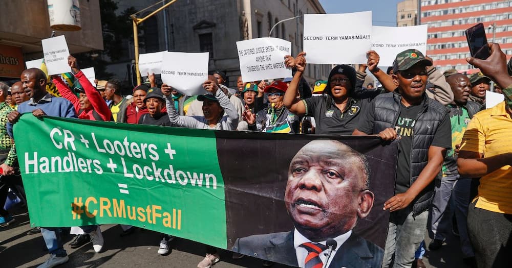 Durban Cape Town civil society groups march against President Cyril Ramaphosa
