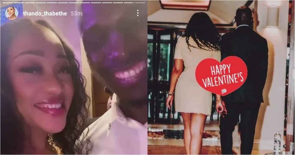 Thando Thabethe Shows off Her Tall, Dark and Handsome Boyfriend