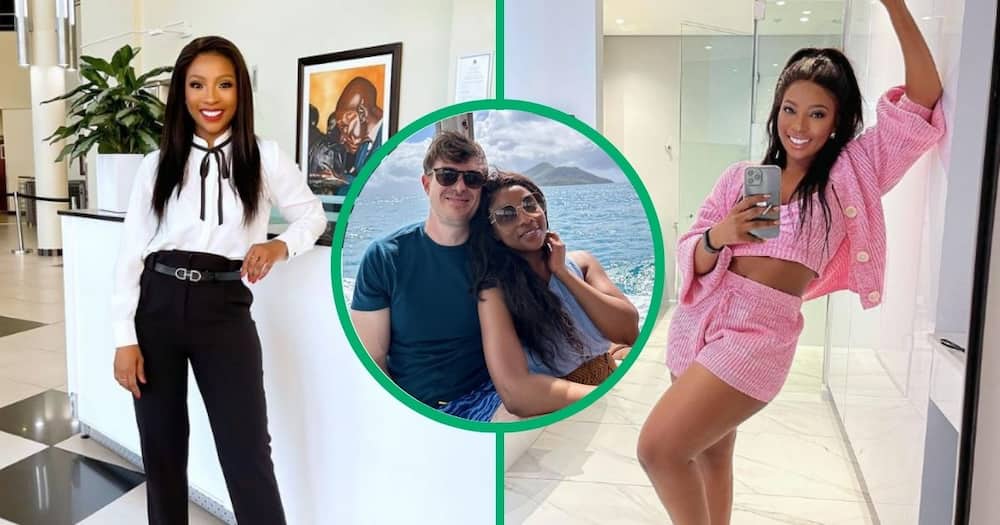 Pearl Modiadie steps out with her new man