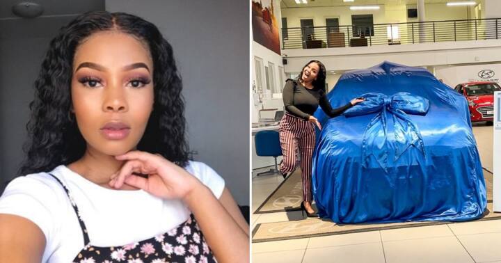 Overjoyed Stunner Flexes Purchasing New Whip For Her Birthday Mzansi