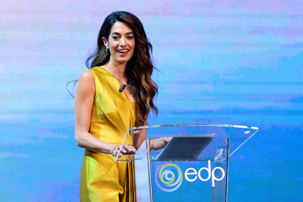 Amal Clooney attends the We Choose the Earth Mundial Conference