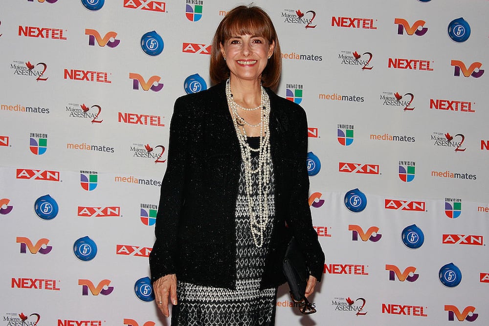 Diana Bracho poses at the premiere of the television series Mujeres Asesinas in Mexico City, Mexico. Photo: Daniel Cardenas.