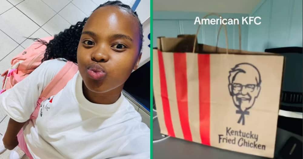 An SA woman shared a TikTok video of herself tasing American KFC for the first time