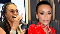 Pearl Thusi says she is currently making music, hints about working with rapper Emtee