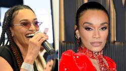 Pearl Thusi says she is currently making music, hints about working with rapper Emtee