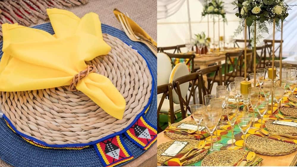 classy Zulu traditional wedding decor
