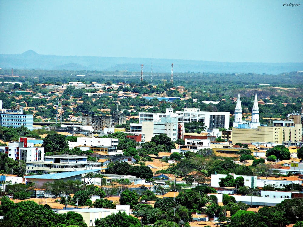 An aerial view of the city of Teresina, Brazil