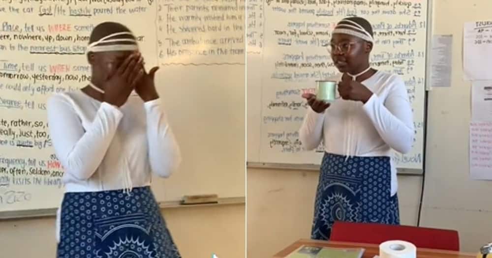 South African teacher on spiritual journey introduces herself to students