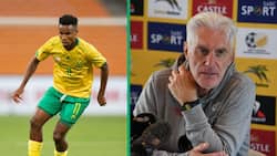 Hugo Broos admits that Mamelodi Sundowns’ Themba Zwane is one of the best players he’s coached