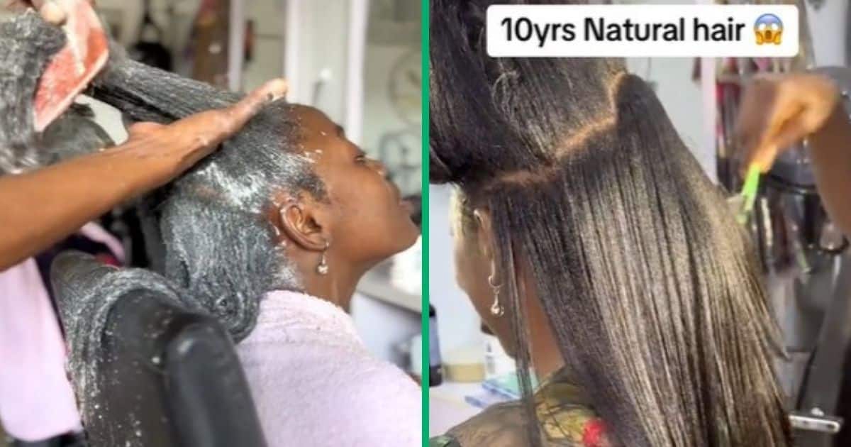 NZE MATILDA | Who told u relaxed hair can't be healthy, thick and long??😁😍  Swipe left pls 👉 just take a look at all that hair on @joy.panam 😍 Thank  u... | Instagram