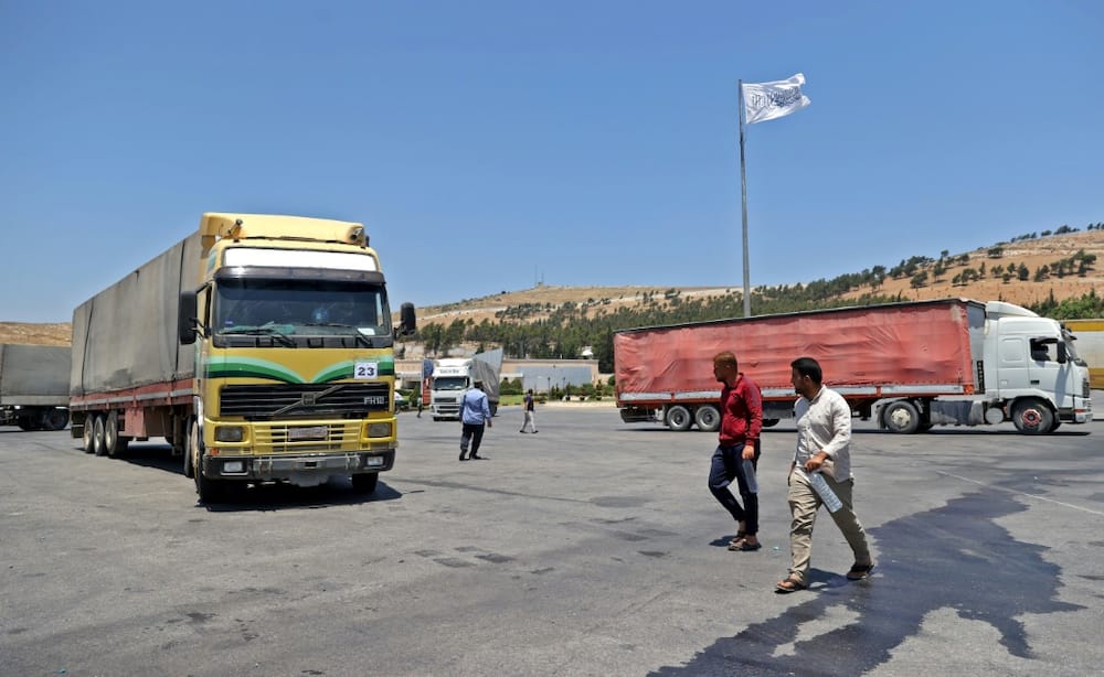 United Nations Security Council members have agreed to extend for six months a system for bringing aid through Turkey and the Bab al-Hawa border crossing, shown here in July 2022, into war-ravaged Syria