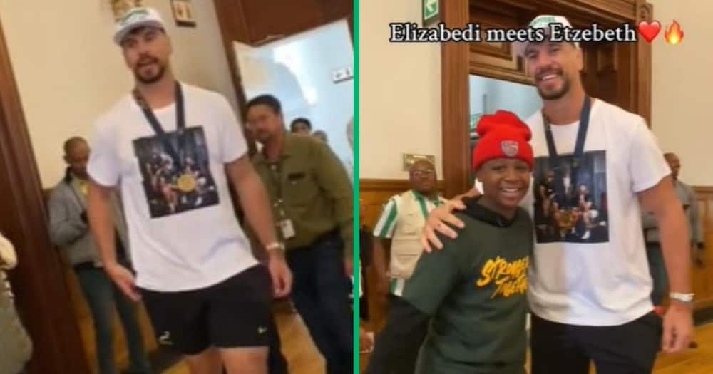 TikTok video of Eben Etzebeth meeting kid who called him Elizabedi