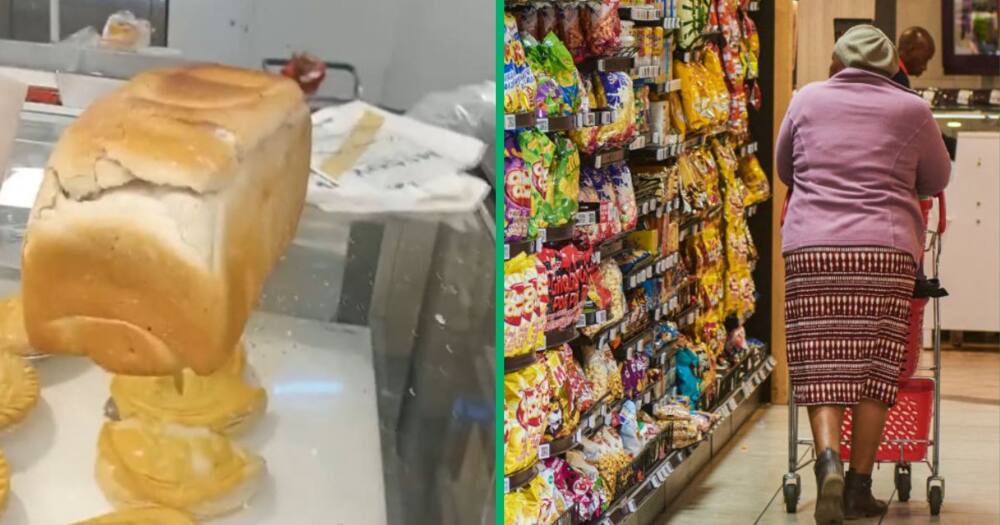 TikTok shows roach on bread at an SA grocery store