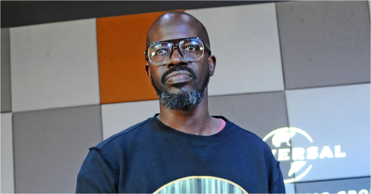 Black Coffee pictured on a Times Square billboard in New York City