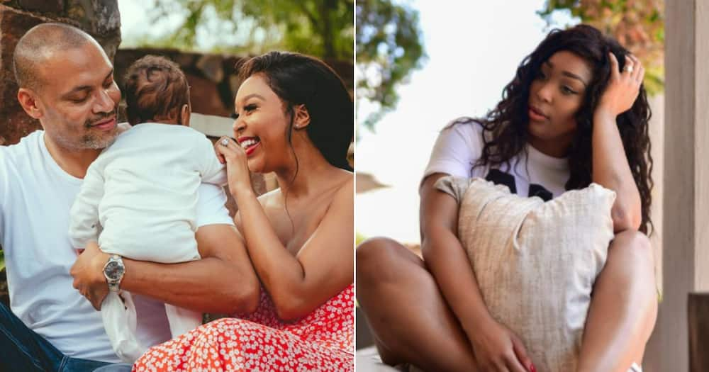 Minnie Dlamini Jones takes baby Netha to get the ocean’s blessing