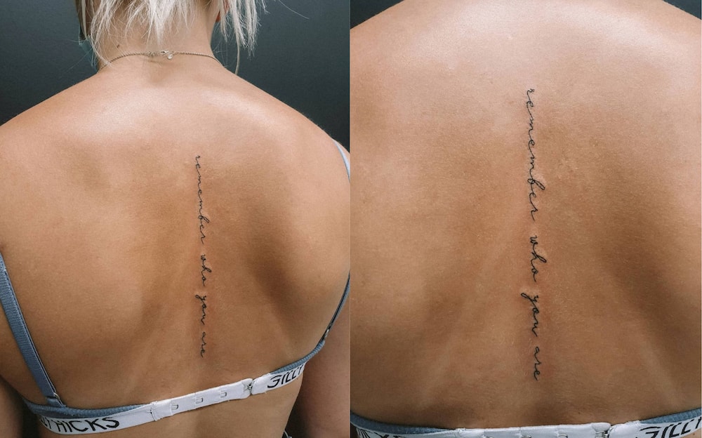 Spine tattoo