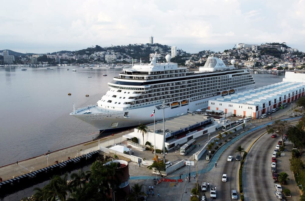 The port of Acapulco in the state of Guerrero, Mexico