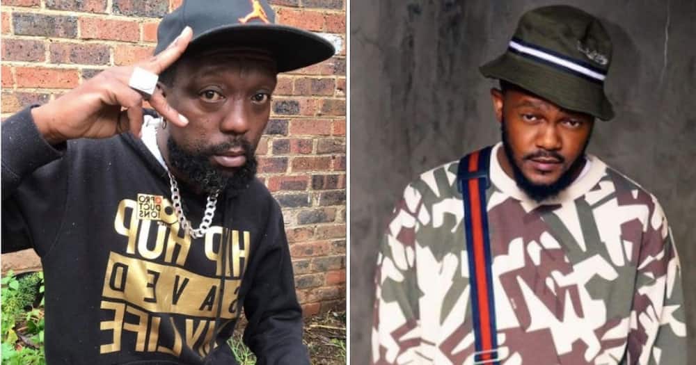 Zola 7 hangs out with Kwesta