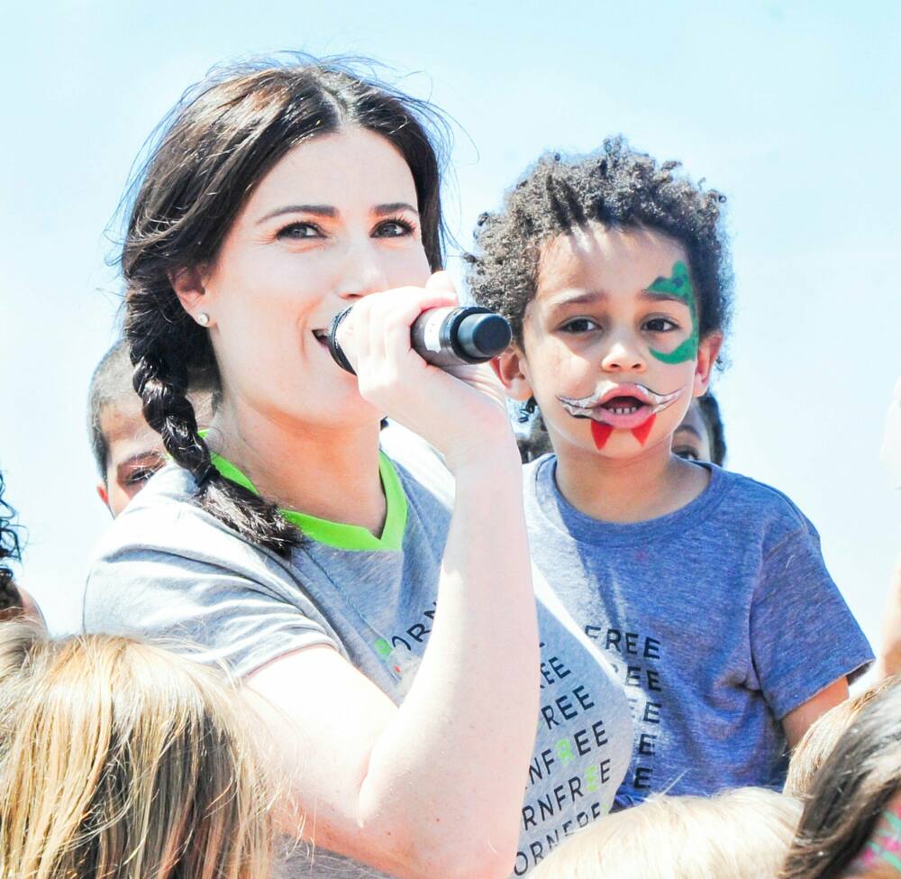 Walker Nathaniel Diggs and Idina Menzel