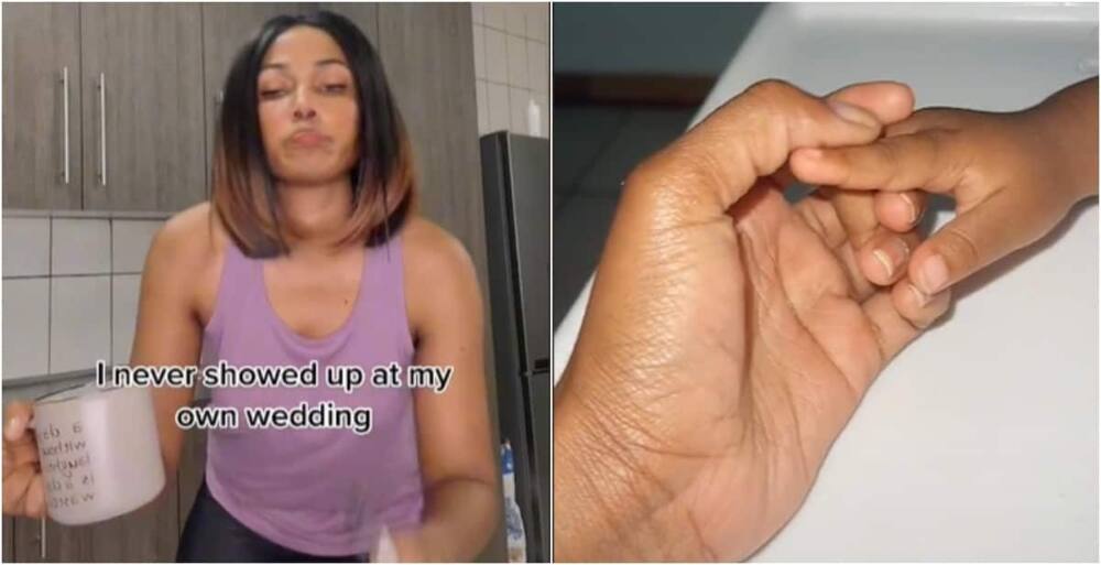 Ntswaki Slim Nteo, a lady on TikTok narrating her love story