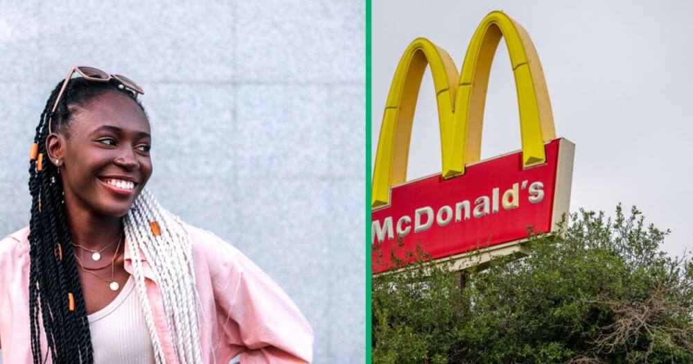 A woman took to TikTok to showcase her friend pretending to work at McDonald's.