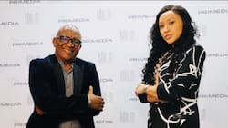 Lebo M's wife Pretty Samuels-Morake pours cold water on divorce rumours: "I don't have summons for divorce"