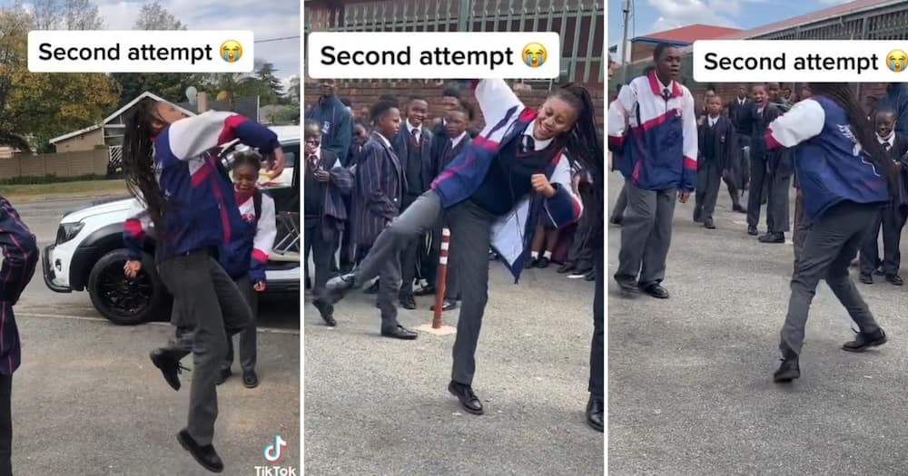A Mzansi student botched an amapiano dance challenge