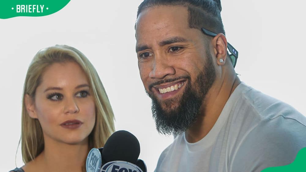 Jey Uso during an interview before SummerSlam