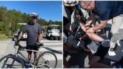 "I'm Good": Joe Biden Falls Off Bike During Beach Ride with First Lady