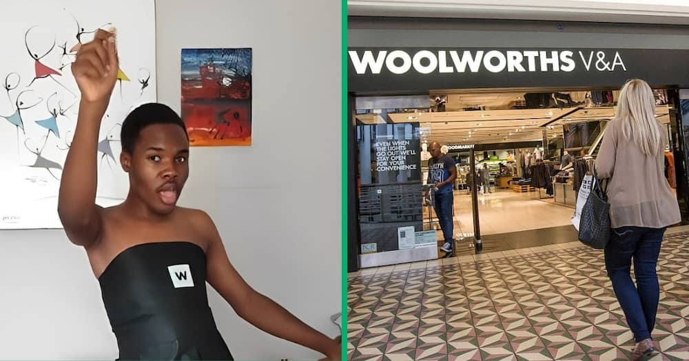 TikTok video shows Woolworths dress by man