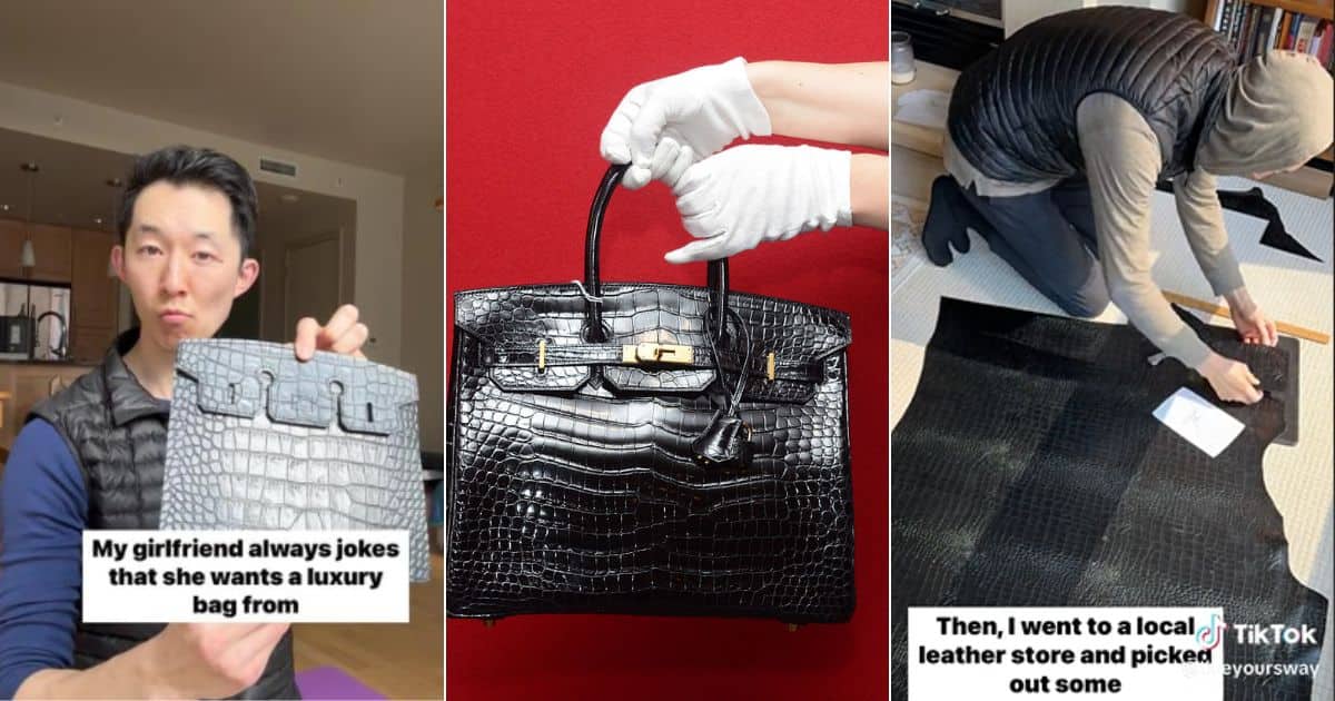 Boyfriend Saves Thousands by Making Girlfriend a Hermes Birkin Bag for $400