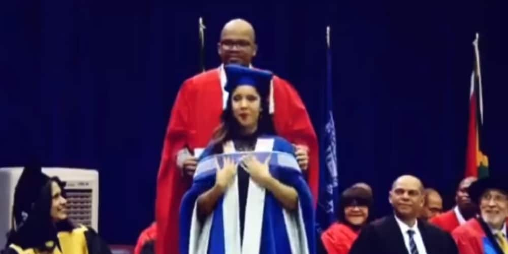 Couple Share Memorable Moment as Dr Husband Honours Wife With Her PhD Cords