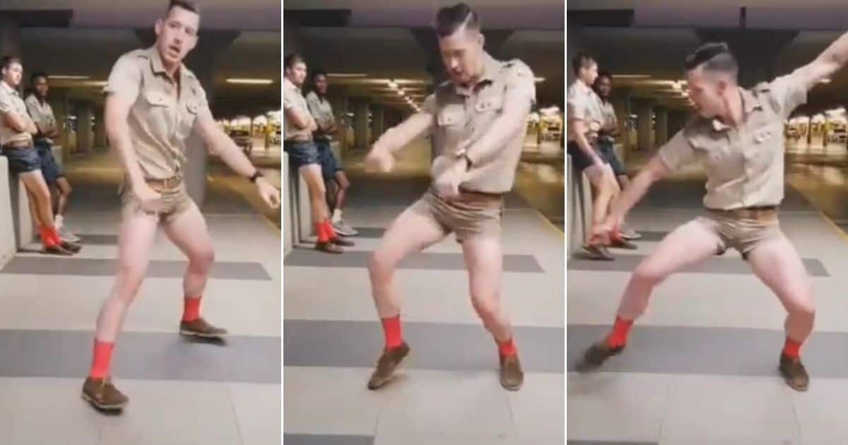 Hes Back Khaki Wearing Dancer Wows Mzansi In Another Viral Video