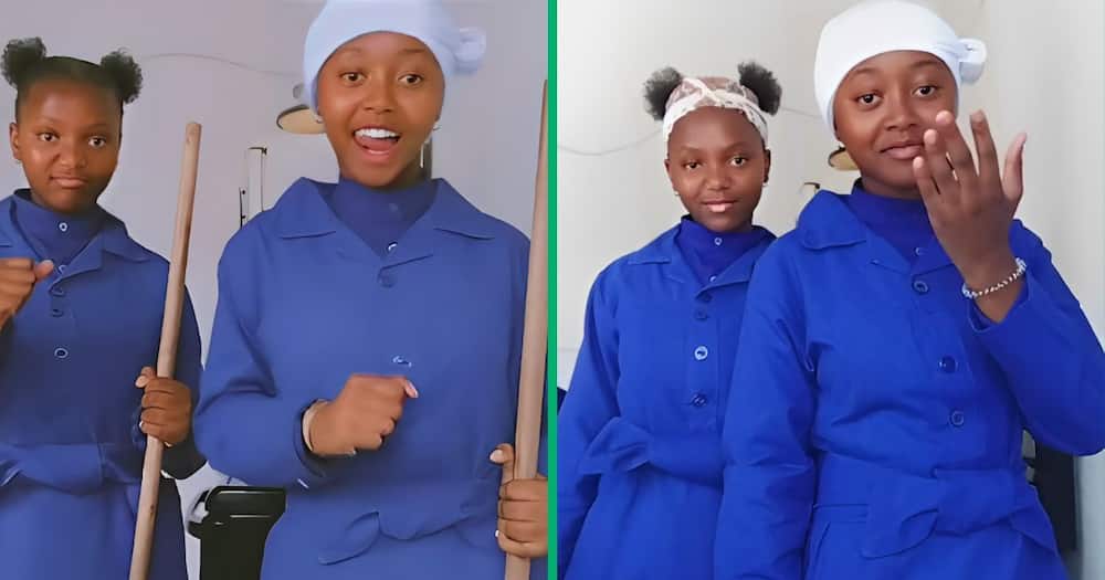 TikTok video captured church girls doing the Mzala challenge in their uniforms.