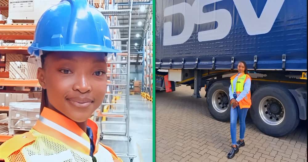 woman celebrates her successful career in logistics and supply chain management