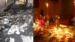 Flat burns down after man uses candles to propose to his girlfriend
