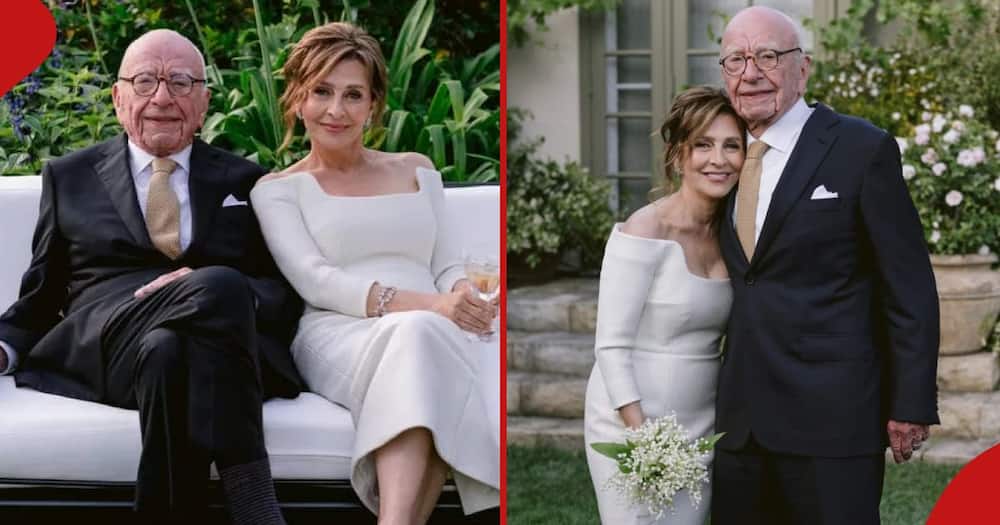 Media Mogul Rupert Murdoch weds biologist Elena Zhukova at Bel Air estate.