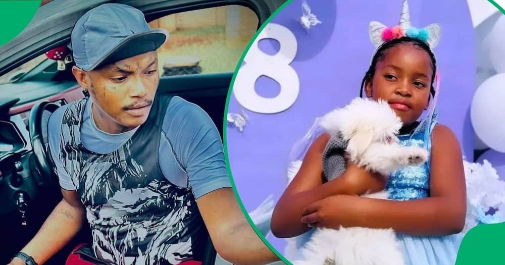 Shebeshxt spoke about his daughter Onthatile in a touching video