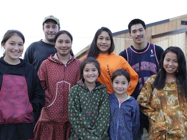 Chip Hailstone with his wife and 6 of their children