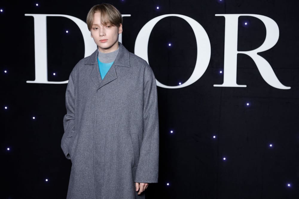 Huening Kai at the Dior Homme Menswear Ready-to-wear Fall-Winter event