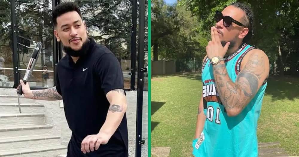 The two men accused of killing AKA appeared at a court in Eswatini.