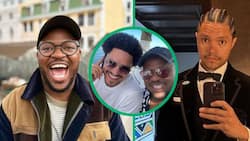 Trevor Noah, Khaya Dlanga and friends show off cool bromance in 1 picture amid comedian's online backlash
