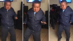 Little boy's chilled moves win over SA, peeps love his adorable spirit: "Mara yena he's such a vibe, shame"