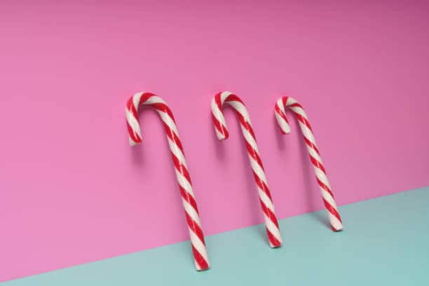 Pink candy cane