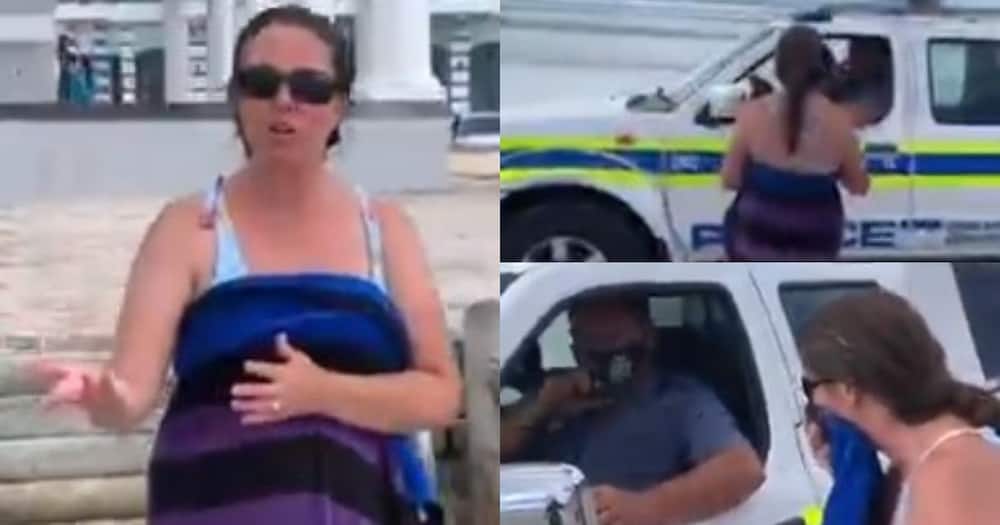 Peeps react to clip of woman getting tilted over beach ban
