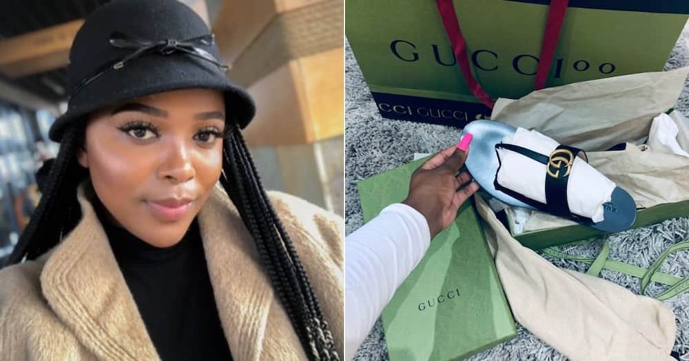 Beautiful Lady Shows Off How Bae Spoiled Her, South Africa, Mzansi, Twitter, Gucci