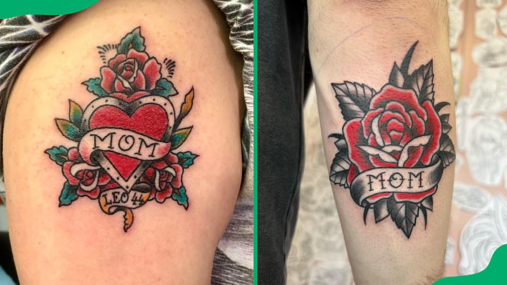Mom Rose tattoos