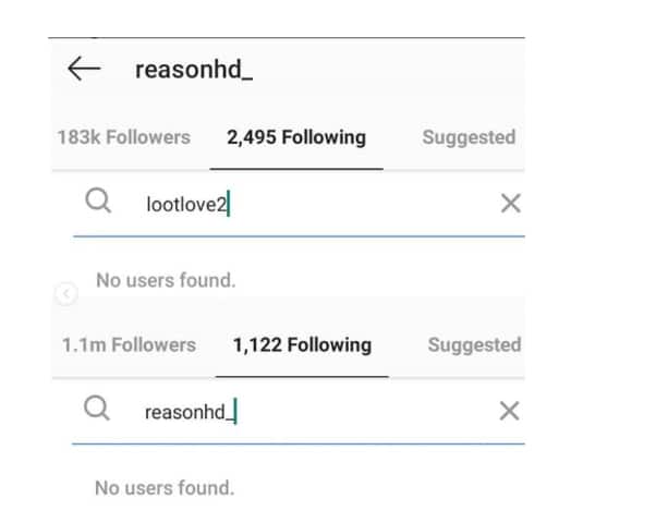 LootLove and Reason unfollow one another on social media #unbaed
PHOTO: Twitter